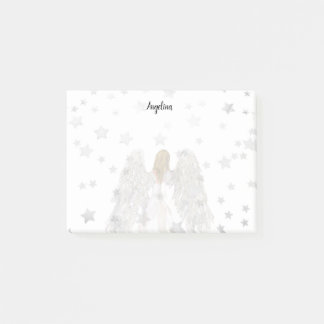 Painted Angel and Stars Post-it Notes