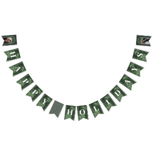 Painted Arch Holiday Party Bunting Banner - Green