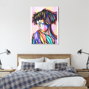 Painted Art Lady Canvas Print