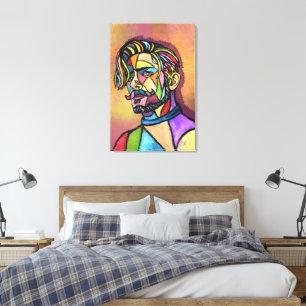 Painted Art Man Canvas Print