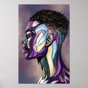 Painted Art Man Poster
