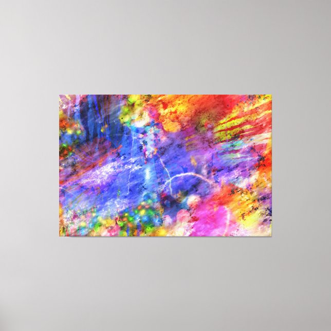 painted art with magical magic canvas print (Front)
