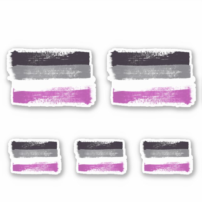 PAINTED ASEXUAL PRIDE FLAG (Front)