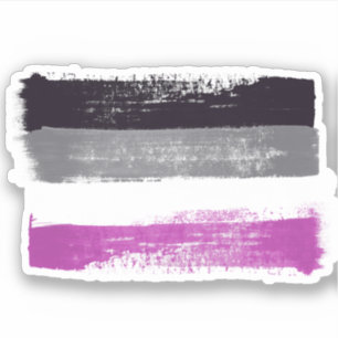 PAINTED ASEXUAL PRIDE FLAG