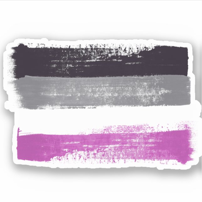 PAINTED ASEXUAL PRIDE FLAG (Front)