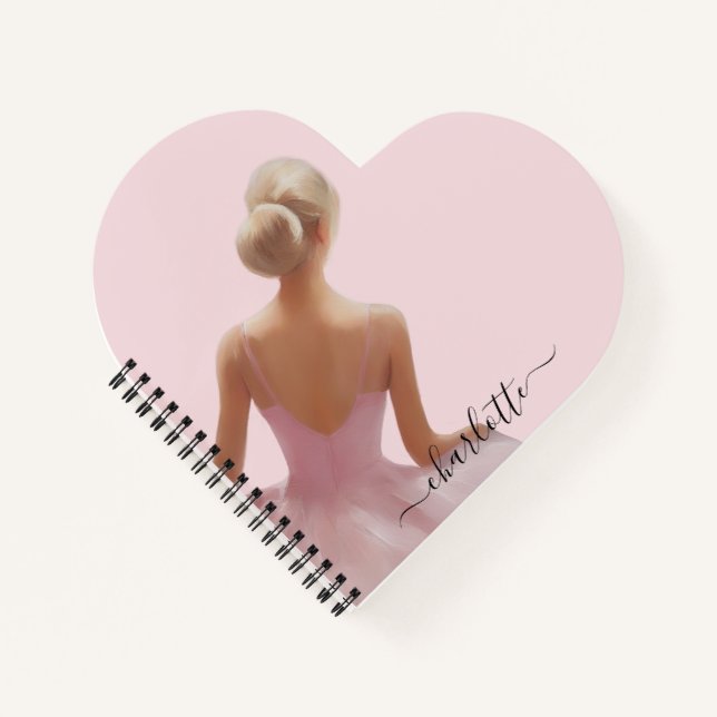 Painted Ballerina in Pink Notebook (Front)