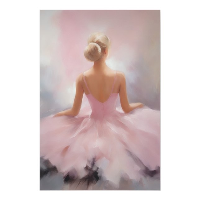 Painted Ballerina in Pink Photo Print (Front)