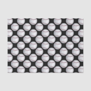 Painted Baseball Pattern Tissue Paper