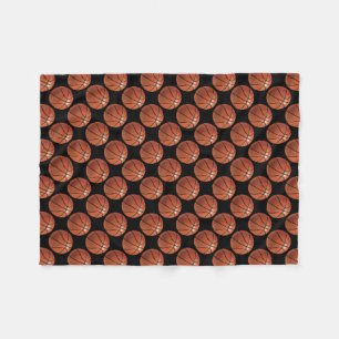 Painted Basketball Pattern Fleece Blanket