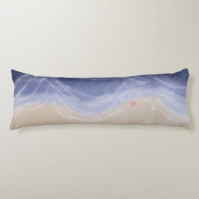 Painted beach  body cushion (Front)