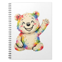 Painted bear notebook