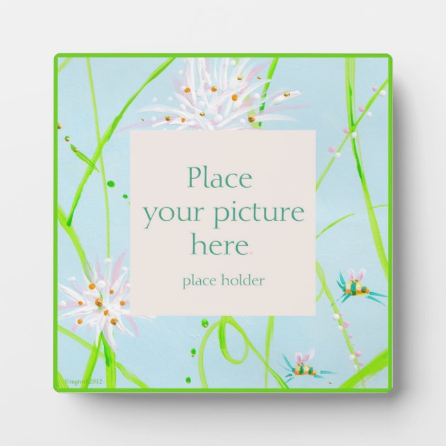 Painted bee flower frame (Front)