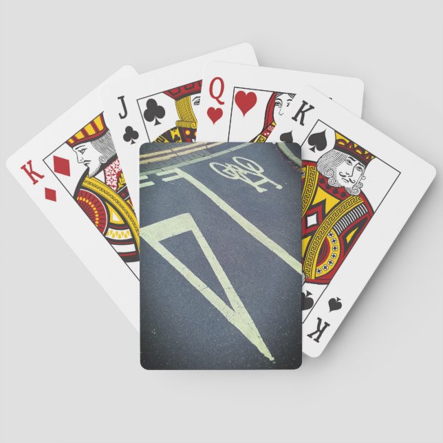Painted bicycle playing cards (Back)