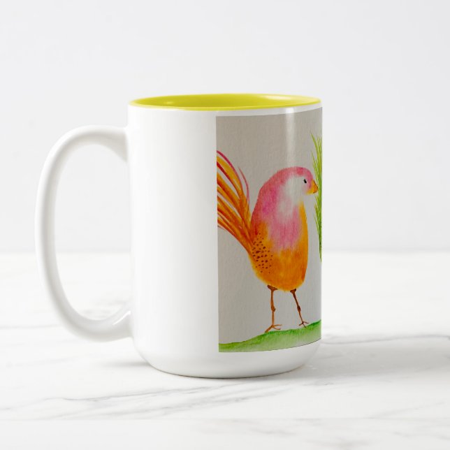 Painted Birds Mug (Left)