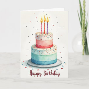Painted Birthday Card