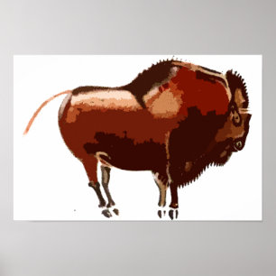 Painted Bison Canvas Print