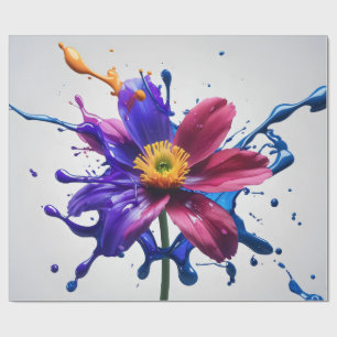 Painted Blossom Wrapping Paper