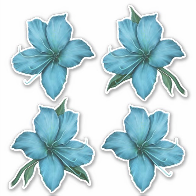 Painted Blue Lilies (Front)