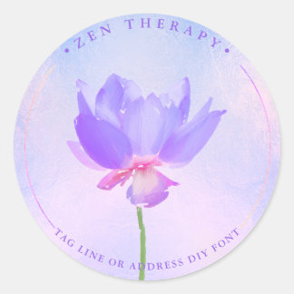 Painted Blue Lotus Purple Ombre stickers