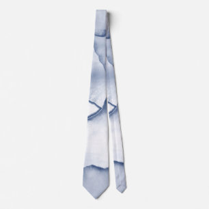 Painted Blue Petals Tie