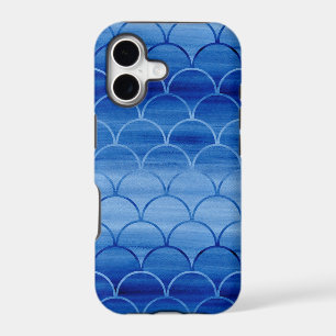 Painted Blue Watercolor Scales