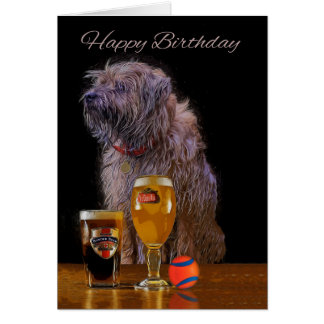 Elegant 55 Border Terrier Birthday Card Elegant 55 Border Terrier Birthday Card
