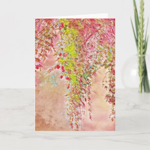 Painted Bottlebrush Tree Art Note Card