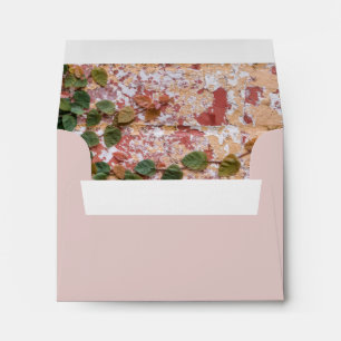 Painted Brick Green Ivy Wedding Card Envelope