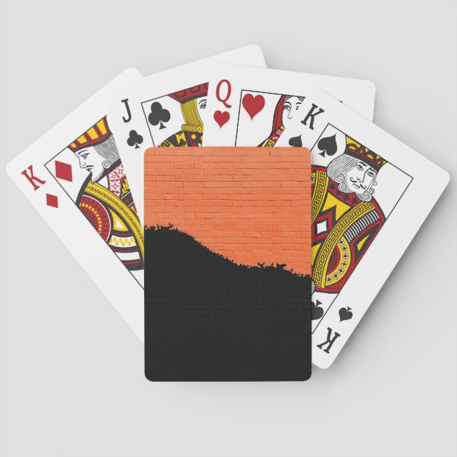 Painted Brick Wall Playing Cards (Back)