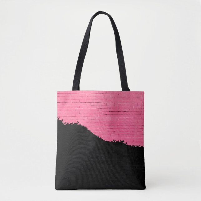 Painted Brick Wall Tote Bag (Front)
