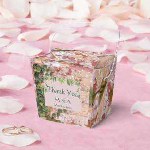 Painted Bricks Green Ivy Wedding Favour Box