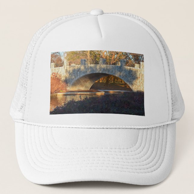 Painted Bridge At Sunset by Shirley Taylor Trucker Hat (Front)