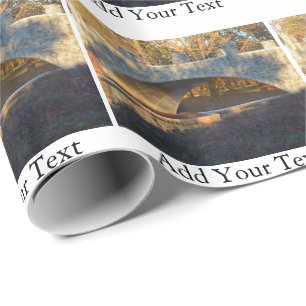 Painted Bridge At Sunset by Shirley Taylor Wrapping Paper