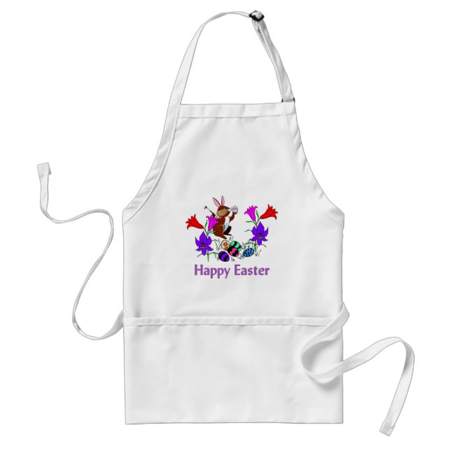 Painted Bunny Eggs Standard Apron (Front)