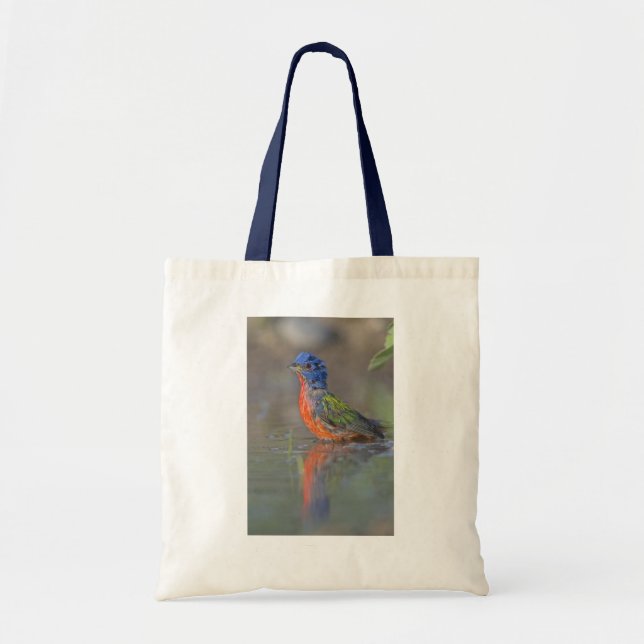 Painted Bunting Grocery Bag (Front)