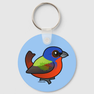 Painted Bunting Key Ring