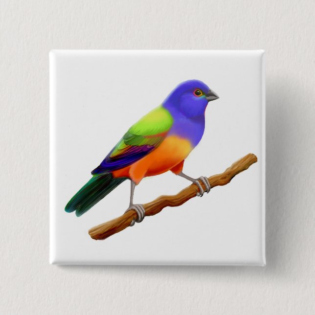 Painted Bunting PIn (Front)
