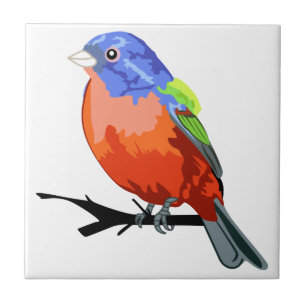Painted Bunting Tile
