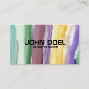 painted business card
