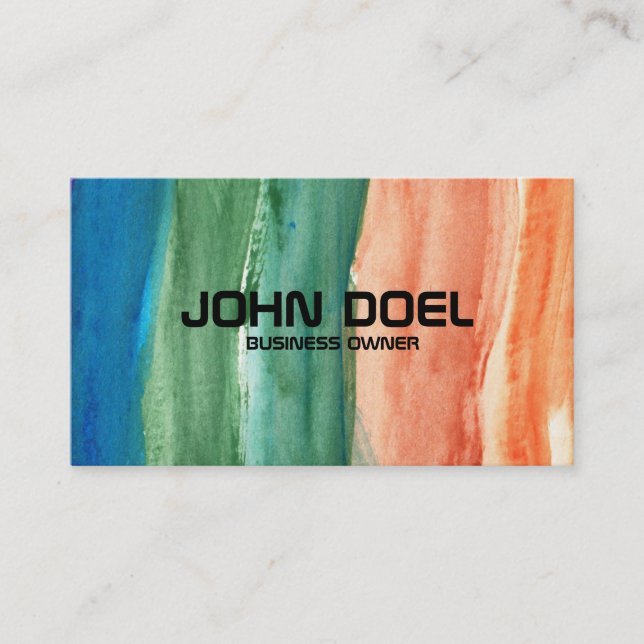 painted business card (Front)