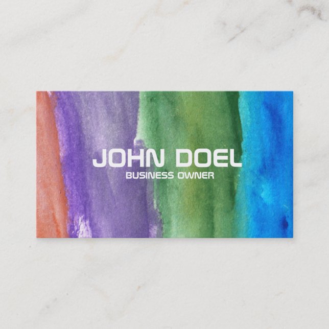 painted business card (Front)