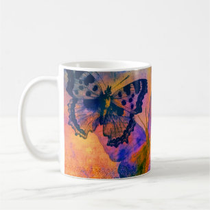 Painted butterflies coffee mug