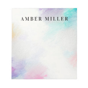 Painted Canvas Notepad