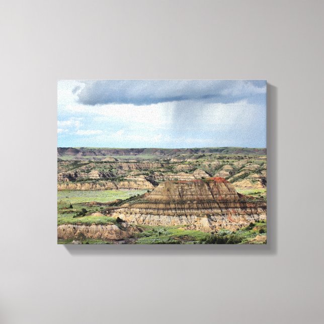 Painted Canyon in the Bandlands of North Dakota Canvas Print (Front)