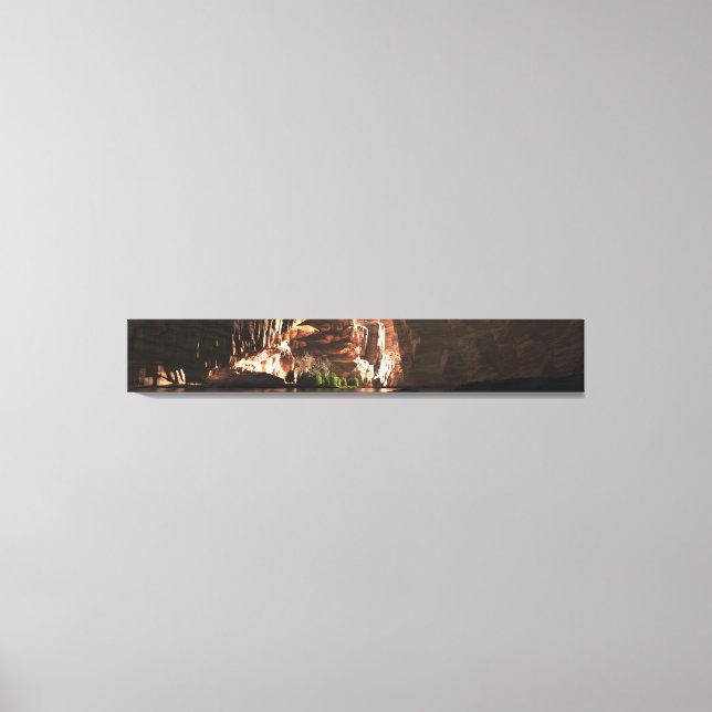 Painted Canyon Panorama Canvas Print (Front)