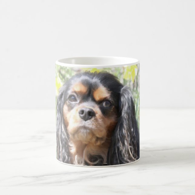 Painted Cavalier King Charles Spaniel Coffee Mug (Center)
