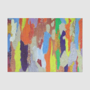 Painted cement tissue paper