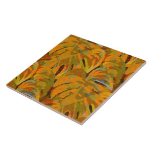 Painted Cheesey Jungle Z Tile