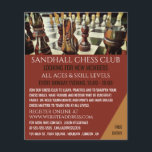 Painted Chess Board, Chess Club Advertising Flyer<br><div class="desc">Painted Chess Board,  Chess Club Advertising Flyers By The Business Card Store.</div>