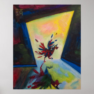 Painted Chicken Poster